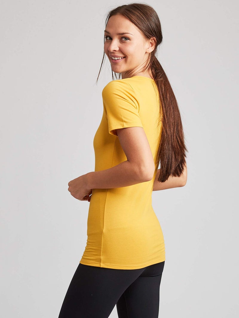 Kalon Women's 4-Pack Crewneck T-Shirt Base Layer (X-Large, Festival) - Image 5